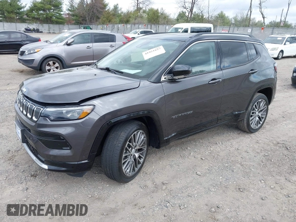 2022 Jeep Compass Limited с VIN 3C4NJDCB6NT143570, выставлен на аукционе IAAI как лот 41921627 с пробегом 26 124 миль миль и . История ставок и продаж доступна на DreamBid. Изображение 2.