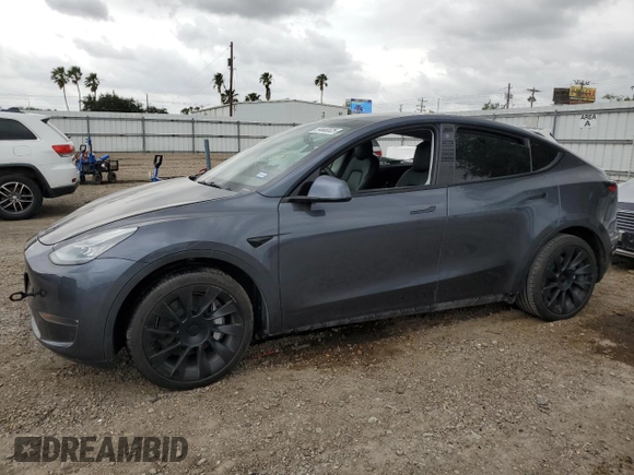2021 Tesla Model Y Long Range z VIN 5YJYGDEE2MF253676, wystawiony jako Copart lot #54446525 z przebiegiem 36 161 mil mil oraz Szkoda całkowita • Salvage title. Historia ofert i sprzedaży dostępna na DreamBid. Obrazek 1.