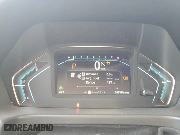 2021 Honda Odyssey EX-L with VIN 5FNRL6H79MB043486, listed as a Copart auction lot 51002515 with 47,998 mi miles and Salvage Title. Bid and sale history available at DreamBid. Image 9.