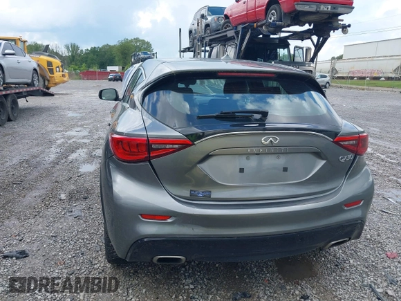 2017 Infiniti QX30 Luxury with VIN SJKCH5CP8HA039353, listed as a IAAI auction lot 42245318 with 110,551 mi miles and . Bid and sale history available at DreamBid. Image 16.
