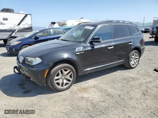 2007 BMW X3 3.0si with VIN WBXPC93477WF26437, listed as a Copart auction lot 52442765 with 202,387 mi miles and Clean Title. Bid and sale history available at carsss.com. Image 1.