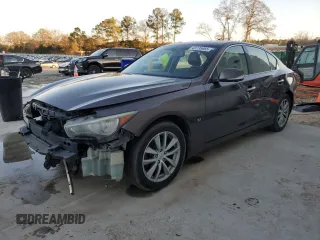 2014 Infiniti Q50 Premium with VIN JN1BV7AR8EM680510, listed as a Copart auction lot 43735965 with 193,304 mi miles and Salvage title. Bid and sale history available at DreamBid. Image 1.