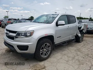 2020 Chevrolet Colorado 4WD Work Truck with VIN 1GCGTBEN8L1206512, listed as a Copart auction lot 61555915 with 58,176 mi miles and Salvage title. Bid and sale history available at DreamBid. Image 1.