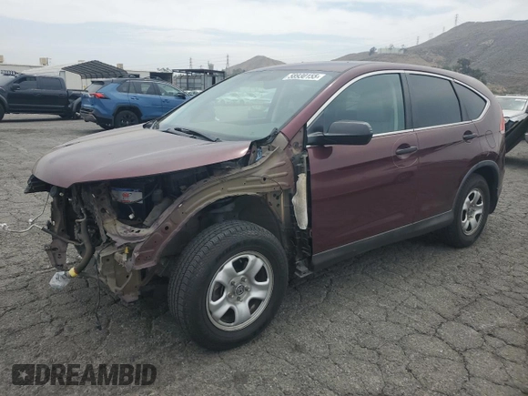 2014 Honda CR-V LX z VIN 5J6RM3H35EL039470, wystawiony jako Copart lot #58930155 z przebiegiem 122 077 mil mil oraz Szkoda całkowita • Salvage title. Historia ofert i sprzedaży dostępna na DreamBid. Obrazek 1.