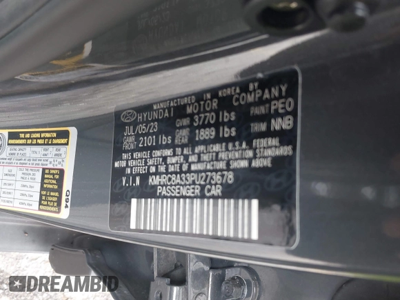 2023 Hyundai Venue SEL с VIN KMHRC8A33PU273678, выставлен на аукционе IAAI как лот 40372140 с пробегом 16 974 миль миль и . История ставок и продаж доступна на DreamBid. Изображение 9.