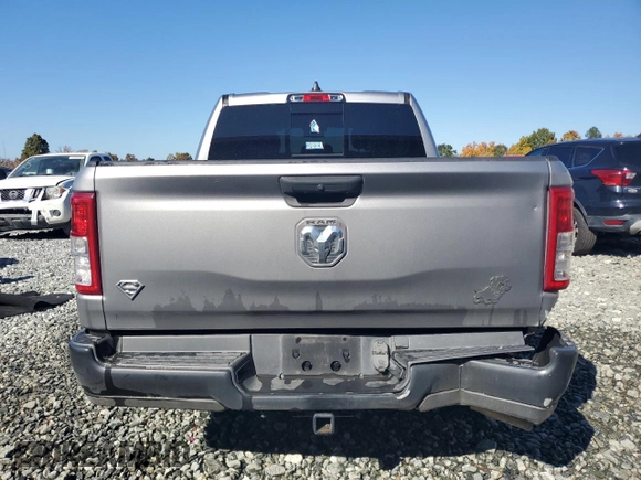2019 Ram 1500 Tradesman with VIN 1C6RREGT0KN523266, listed as a Copart auction lot 75239944 with 92,879 mi miles and Clean Title. Bid and sale history available at carsss.com. Image 6.