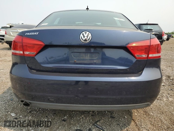 2013 Volkswagen Passat S with VIN 1VWAP7A31DC078273, listed as a Copart auction lot 55610515 with Not provided miles and Salvage title. Bid and sale history available at DreamBid. Image 6.
