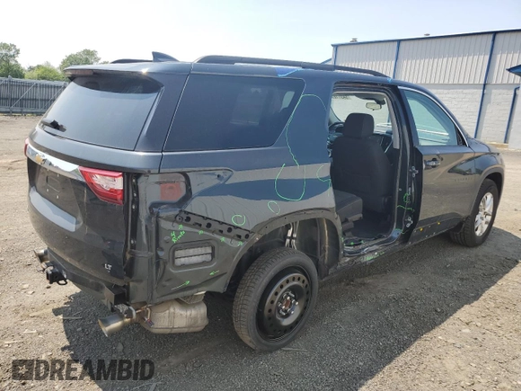 2019 Chevrolet Traverse LT Cloth with VIN 1GNERGKW5KJ300739, listed as a Copart auction lot 59311695 with 91,741 mi miles and Salvage title. Bid and sale history available at DreamBid. Image 3.