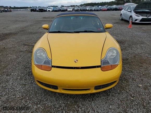 2002 Porsche Boxster S with VIN WP0CB29822U663240, listed as a Copart auction lot 80879314 with 0 mi miles and Salvage Title. Bid and sale history available at carsss.com. Image 5.