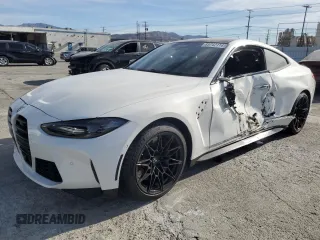 2024 BMW M4 Competition xDrive with VIN WBS43AZ01RCP62291, listed as a Copart auction lot 85742114 with 15,855 mi miles and Salvage title. Bid and sale history available at DreamBid. Image 1.