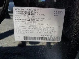2013 Audi Q5 Premium Plus with VIN WA1LFAFP9DA008520, listed as a Copart auction lot 50175995 with 132,284 mi miles and Salvage Title. Bid and sale history available at carsss.com. Image 13.