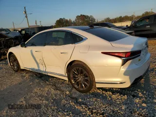 2018 Lexus LS with VIN JTHC5LFF9J5000318, listed as a Copart auction lot 77924194 with 121,302 mi miles and Salvage Title. Bid and sale history available at carsss.com. Image 2.