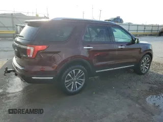 2019 Ford Explorer Platinum z VIN 1FM5K8HT2KGA21256, wystawiony jako Copart lot #45813805 z przebiegiem 84 165 mil mil oraz Nie do naprawy • Non repairable. Historia ofert i sprzedaży dostępna na DreamBid. Obrazek 3.
