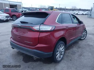 2017 Ford Edge Titanium with VIN 2FMPK3K80HBC21522, listed as a IAAI auction lot 41265401 with 96,218 mi miles. Bid and sale history available at carsss.com. Image 4.