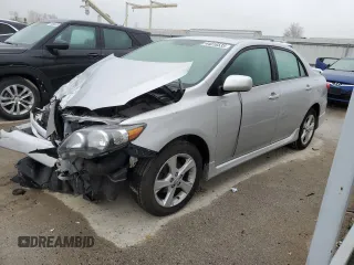 2011 Toyota Corolla L with VIN 2T1BU4EE9BC611081, listed as a Copart auction lot 44016535 with 137,193 mi miles and Salvage Title. Bid and sale history available at carsss.com. Image 1.