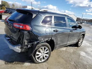 2016 Jeep Cherokee Limited with VIN 1C4PJMDB6GW335155, listed as a Copart auction lot 43545485 with 113,296 mi miles and Salvage title. Bid and sale history available at DreamBid. Image 3.