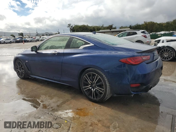 2018 Infiniti Q60 Sport with VIN JN1EV7EKXJM342904, listed as a Copart auction lot 84344174 with 32,239 mi miles and Non Repairable. Bid and sale history available at DreamBid. Image 2.