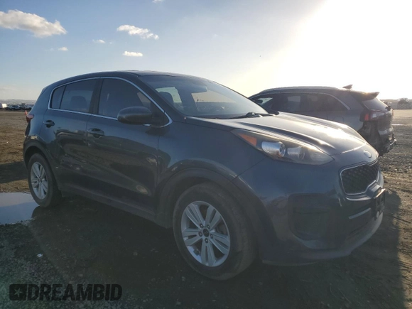 2017 Kia Sportage LX with VIN KNDPM3AC2H7165760, listed as a Copart auction lot 48180215 with 80,238 mi miles and Salvage Title. Bid and sale history available at carsss.com. Image 4.