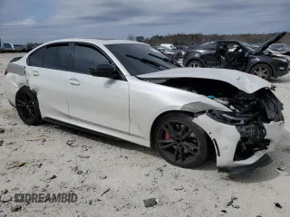 2022 BMW 3 Series M340i with VIN 3MW5U7J05N8C57442, listed as a Copart auction lot 47429075 with 50,798 mi miles and Salvage Title. Bid and sale history available at carsss.com. Image 4.