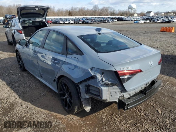 2023 Honda Civic Sedan Sport with VIN 2HGFE2F50PH527232, listed as a Copart auction lot 45183025 with 14,210 mi miles and Salvage Title. Bid and sale history available at carsss.com. Image 2.