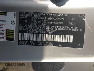 2021 Lexus RX 350 с VIN 2T2HZMDA4MC264848, выставлен на аукционе IAAI как лот 42580375 с пробегом 57 770 миль миль и . История ставок и продаж доступна на DreamBid. Изображение 9.