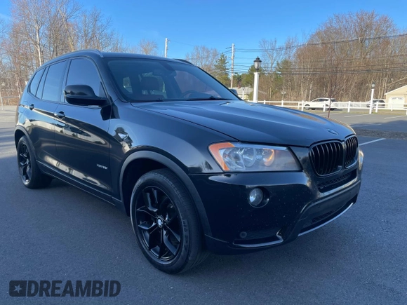 2013 BMW X3 xDrive28i with VIN 5UXWX9C57D0A31965, listed as a Copart auction lot 56250005 with 150,097 mi miles and Clean Title. Bid and sale history available at DreamBid. Image 1.