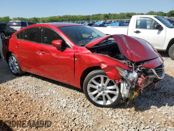 2015 Mazda 6 i Touring with VIN JM1GJ1V55F1210148, listed as a Copart auction lot 52235465 with 64,908 mi miles and Salvage Title. Bid and sale history available at carsss.com. Image 4.