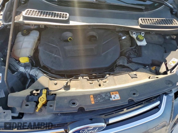 2015 Ford Escape Titanium with VIN 1FMCU0J97FUC88093, listed as a Copart auction lot 60854085 with 64,029 mi miles and Salvage title. Bid and sale history available at DreamBid. Image 12.