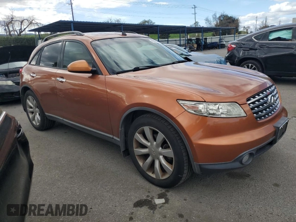 2003 Infiniti FX Options z VIN JNRAS08W73X204829, wystawiony jako Copart lot #47685215 z przebiegiem 209 166 mil mil oraz Tytuł czysty. Historia ofert i sprzedaży dostępna na DreamBid. Obrazek 4.
