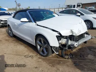 2012 Audi A5 Premium Plus with VIN WAULFAFH4CN001834, listed as a IAAI auction lot 41898674 with 137,706 mi miles and . Bid and sale history available at DreamBid. Image 1.