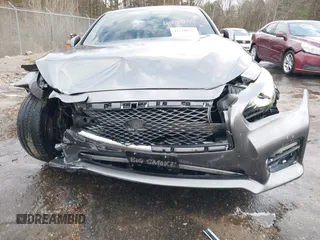 2015 Infiniti Q50 with VIN JN1BV7AP6FM336383, listed as a IAAI auction lot 41578035 with 109,591 mi miles and . Bid and sale history available at DreamBid. Image 6.