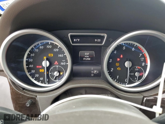 2015 Mercedes-Benz M ML 350 with VIN 4JGDA5JB7FA529231, listed as a Copart auction lot 51463655 with 91,206 mi miles and Salvage Title. Bid and sale history available at carsss.com. Image 9.