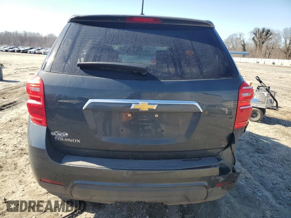 2017 Chevrolet Equinox LS with VIN 2GNALBEK7H1536890, listed as a Copart auction lot 45971515 with 209,645 mi miles and Clean Title. Bid and sale history available at carsss.com. Image 6.
