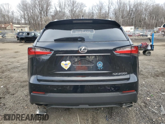 2017 Lexus NX with VIN JTJBARBZ3H2133225, listed as a Copart auction lot 43923135 with 120,793 mi miles and Salvage Title. Bid and sale history available at carsss.com. Image 6.