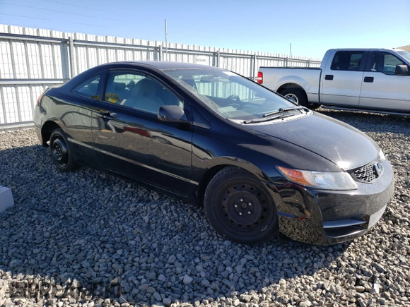 2009 Honda Civic Cpe LX with VIN 2HGFG12609H540858, listed as a Copart auction lot 46926135 with 180,818 mi miles and Salvage Title. Bid and sale history available at carsss.com. Image 4.
