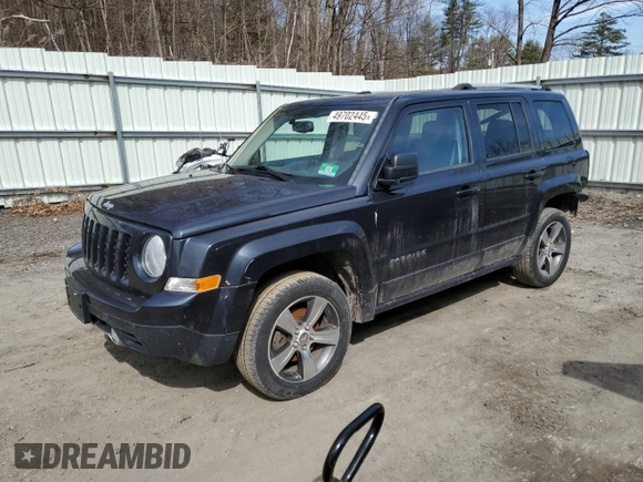2016 Jeep Patriot High Altitude Edition with VIN 1C4NJRFB5GD585998, listed as a Copart auction lot 49702445 with 86,255 mi miles and Salvage Title. Bid and sale history available at carsss.com. Image 1.
