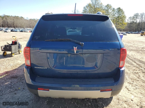 2008 Pontiac Torrent with VIN 2CKDL33F986327583, listed as a Copart auction lot 43170655 with 83,992 mi miles and Salvage Title. Bid and sale history available at carsss.com. Image 6.