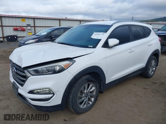 2016 Hyundai Tucson Eco with VIN KM8J3CA23GU192106, listed as a IAAI auction lot 41885799 with 151,781 mi miles. Bid and sale history available at carsss.com. Image 2.