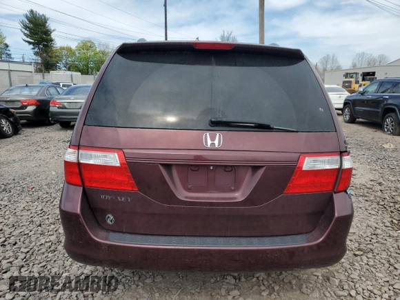 2007 Honda Odyssey EX-L with VIN 5FNRL386X7B089208, listed as a Copart auction lot 54067075 with 235,281 mi miles and Clean Title. Bid and sale history available at DreamBid. Image 6.