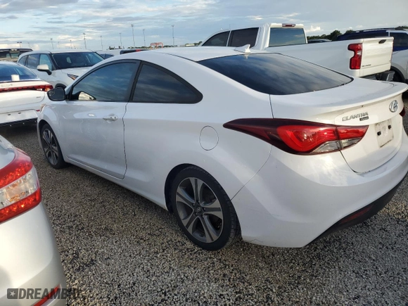 2014 Hyundai Elantra Coupe with VIN KMHDH6AH4EU024296, listed as a Copart auction lot 74367224 with 0 mi miles and Non Repairable. Bid and sale history available at carsss.com. Image 2.