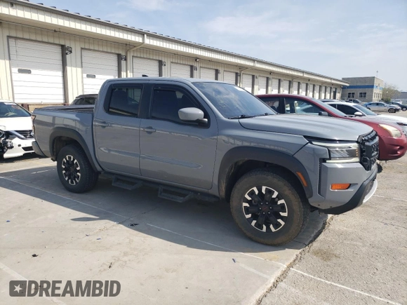 2022 Nissan Frontier Pro-4X with VIN 1N6ED1EK3NN676511, listed as a Copart auction lot 52030375 with 34,753 mi miles and Salvage title. Bid and sale history available at DreamBid. Image 4.
