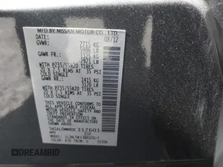 2013 Infiniti JX35 with VIN 5N1AL0MM8DC317601, listed as a IAAI auction lot 40678694 with 142,221 mi miles and . Bid and sale history available at DreamBid. Image 9.