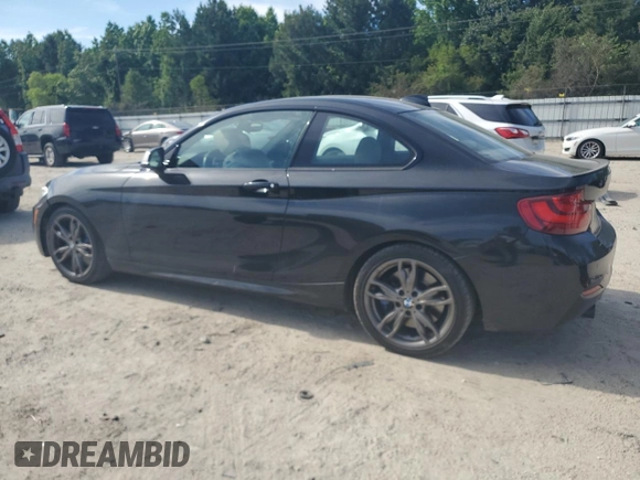 2015 BMW 2 Series M235i with VIN WBA1J7C5XFV253790, listed as a Copart auction lot 57155255 with 136,967 mi miles and Salvage title. Bid and sale history available at DreamBid. Image 2.