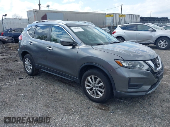 2017 Nissan Rogue SV with VIN KNMAT2MV8HP502707, listed as a IAAI auction lot 42038420 with 65,734 mi miles and . Bid and sale history available at carsss.com. Image 1.