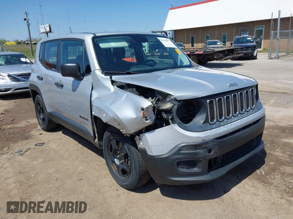 2017 Jeep Renegade Sport with VIN ZACCJAAB2HPE70133, listed as a IAAI auction lot 41938574 with 200,282 mi miles and . Bid and sale history available at DreamBid. Image 1.
