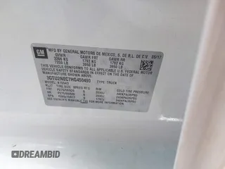 2017 GMC Sierra 1500 SLT z VIN 3GTU2NEC7HG450490, wystawiony jako IAAI lot #41400241 z przebiegiem 89 336 mil mil oraz . Historia ofert i sprzedaży dostępna na DreamBid. Obrazek 9.