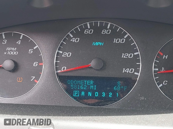 2008 Chevrolet Impala LT with VIN 2G1WT58N281347689, listed as a IAAI auction lot 42160160 with 58,162 mi miles and . Bid and sale history available at DreamBid. Image 16.