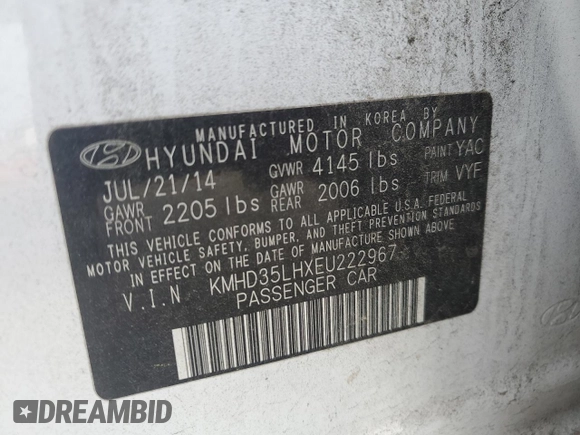 2014 Hyundai Elantra GT with VIN KMHD35LHXEU222967, listed as a Copart auction lot 79208114 with 106,067 mi miles and Salvage Title. Bid and sale history available at carsss.com. Image 12.