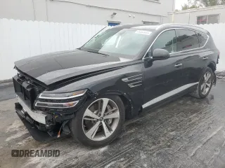 2024 Genesis GV80 with VIN KMUHCESCXRU202975, listed as a Copart auction lot 46583635 with 19,125 mi miles and Non Repairable. Bid and sale history available at DreamBid. Image 1.