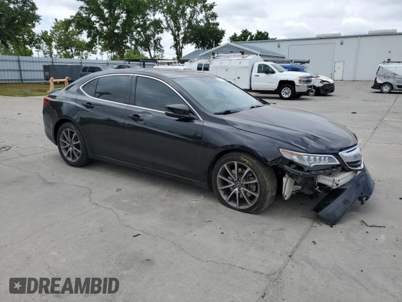 2017 Acura TLX V6 w/Technology Pkg with VIN 19UUB2F52HA001409, listed as a Copart auction lot 53571115 with 66,361 mi miles and Salvage title. Bid and sale history available at DreamBid. Image 4.